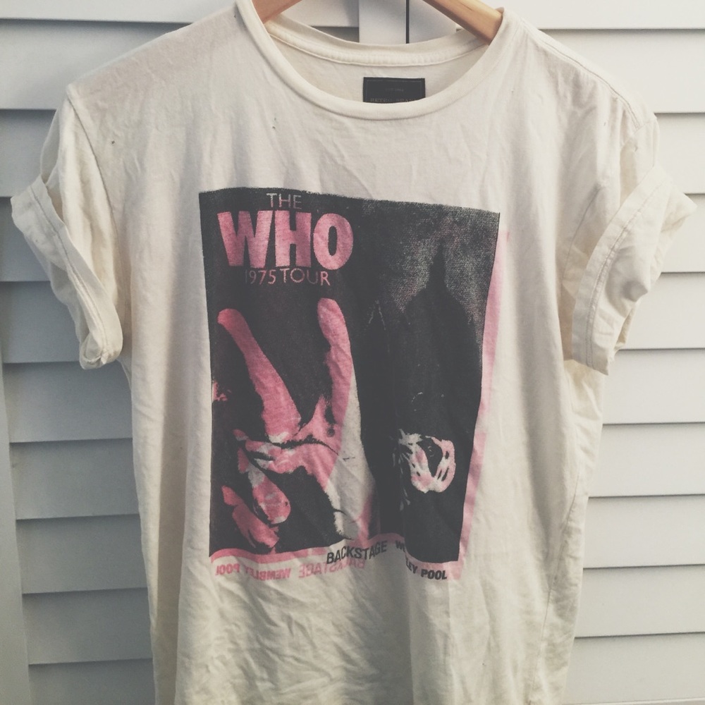 Retro brand // Free people ‘The Who’ band tee